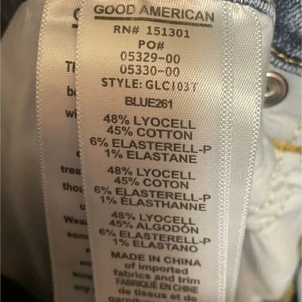 Good American Good‎ Legs Crop Light Wash Jeans